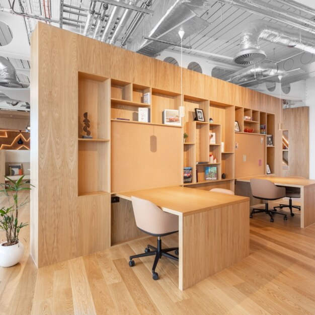 The communal space at Bishopsgate, Regus in Bishopsgate