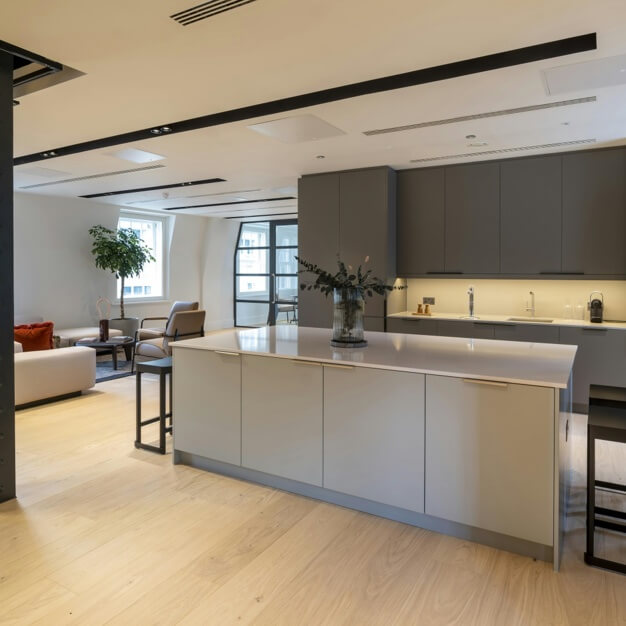 The dedicated kitchen at Bishopsgate, RX in Bishopsgate