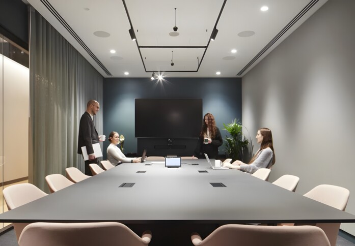 The meeting room at Bishopsgate, The British Land Company PLC in Bishopsgate