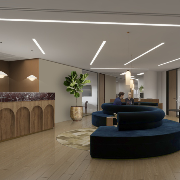 Reception area at St Bride Street, Spacemade in Blackfriars