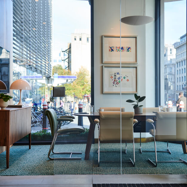 The meeting room at Queen Victoria Street, Beaumont Business Centres in Blackfriars