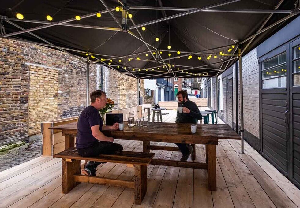 Outdoor area at Royal Parade Mews, The Worker's League in Blackheath