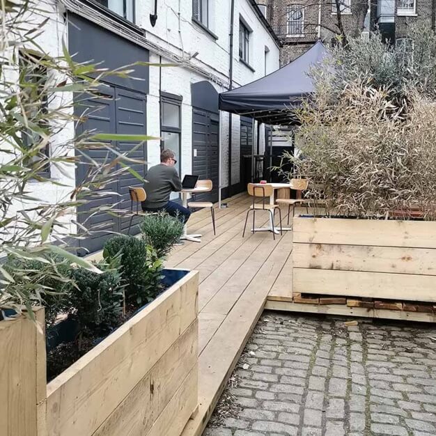 Outdoor space at Royal Parade Mews, The Worker's League (Blackheath)