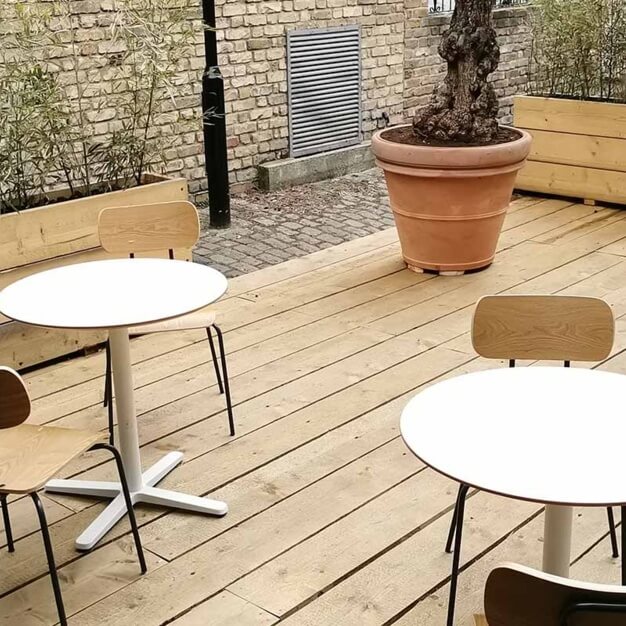 The outdoor area at Royal Parade Mews, The Worker's League in Blackheath