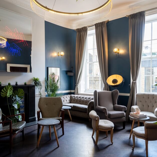 A breakout area in Bedford Square, Bloomsbury