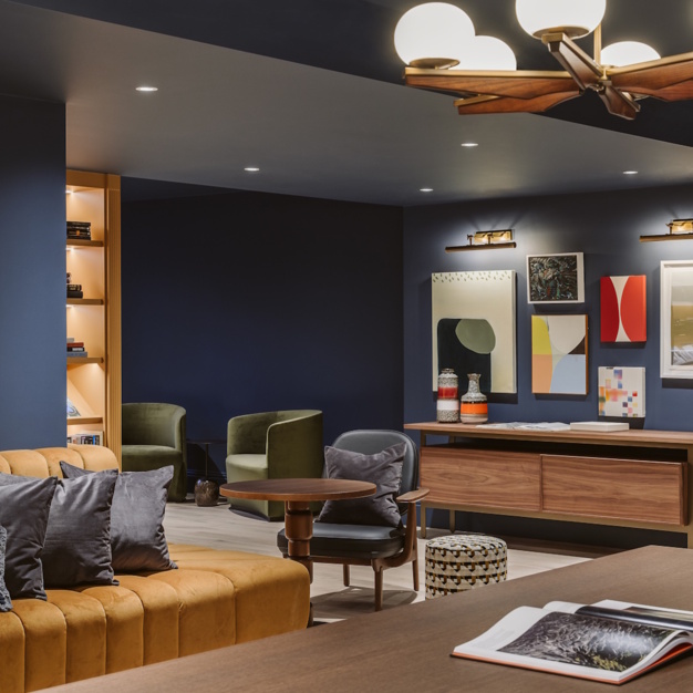 A breakout area in Bedford Square, Grafter Offices, Bloomsbury