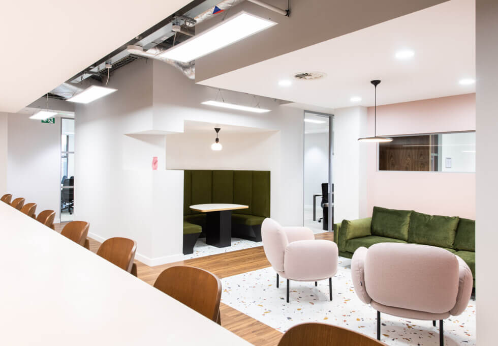 Breakout area at Bloomsbury Way, Runway East in London