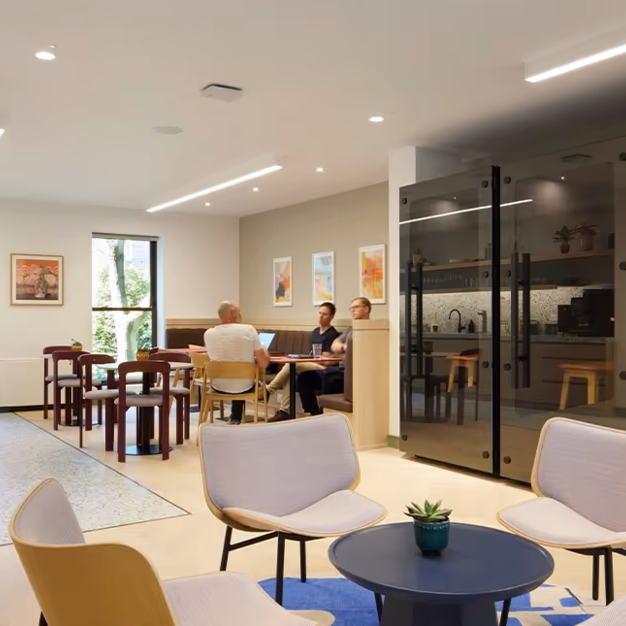 Breakout area at Great Russell Street, X and Why Ltd in Bloomsbury