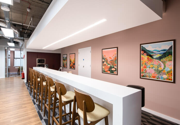 Breakout space at Bloomsbury Way, Runway East in London