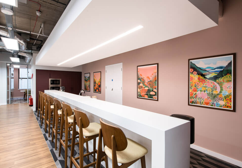 Breakout space at Bloomsbury Way, Runway East in London