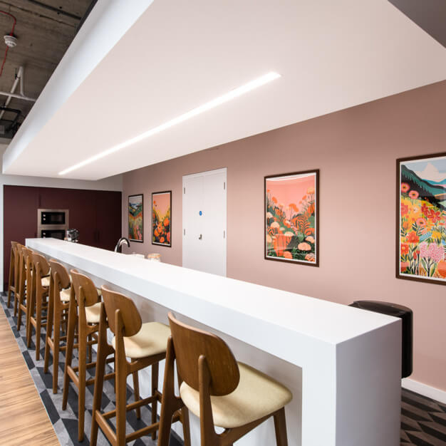 Breakout space at Bloomsbury Way, Runway East in London