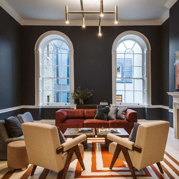 Client breakout space - Bedford Square in Bloomsbury (Grafter Offices)