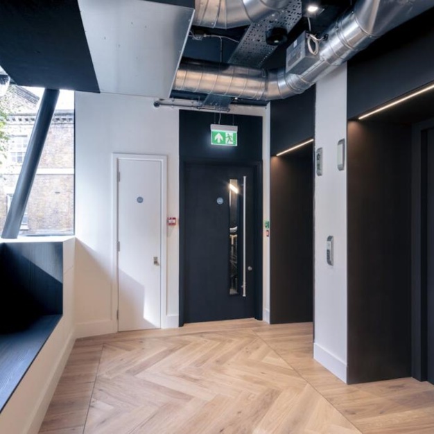 Lift access at New Oxford Street, Workpad in Bloomsbury