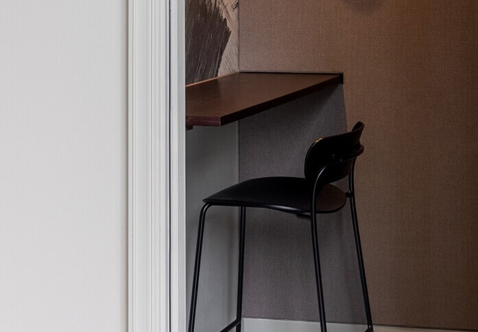 Telephone booth at Stratford Place, FORA in Bond Street