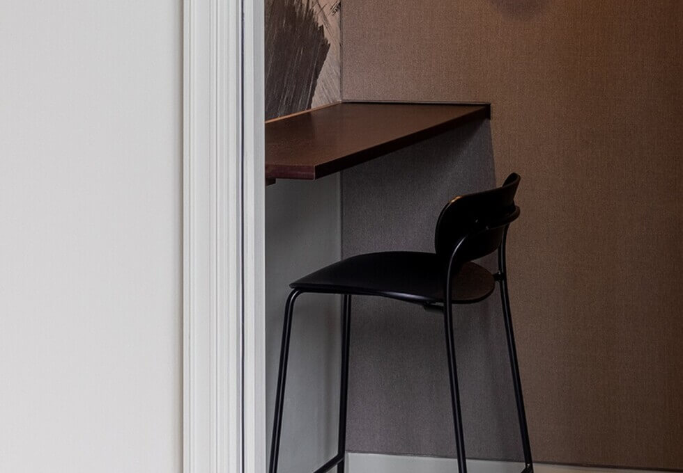 Telephone booth at Stratford Place, FORA in Bond Street