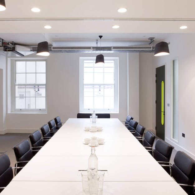 The meeting room at Stratford Place, FORA in Bond Street
