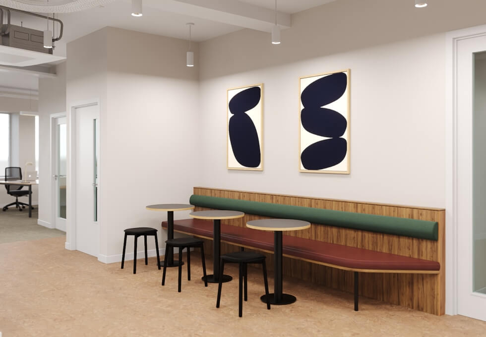 A breakout area in Borough High Street, Frameworks