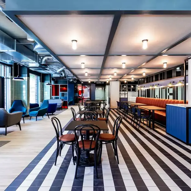 Breakout space in Corsican Square, Workspace Group Plc (Bow)