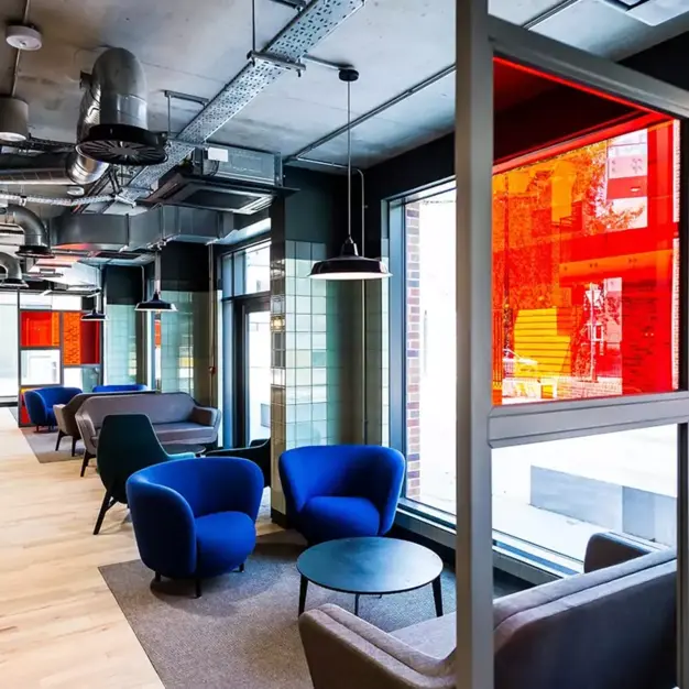 The breakout space for clients - Corsican Square, Workspace Group Plc in Bow