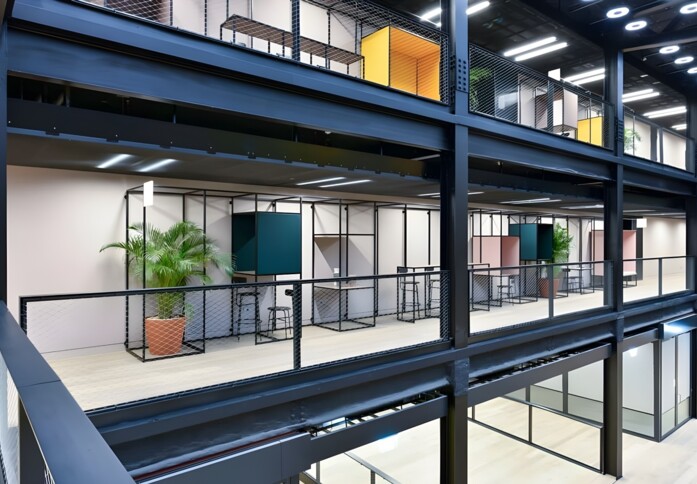 Atrium area at Finsbury Avenue, The British Land Company PLC, in Broadgate