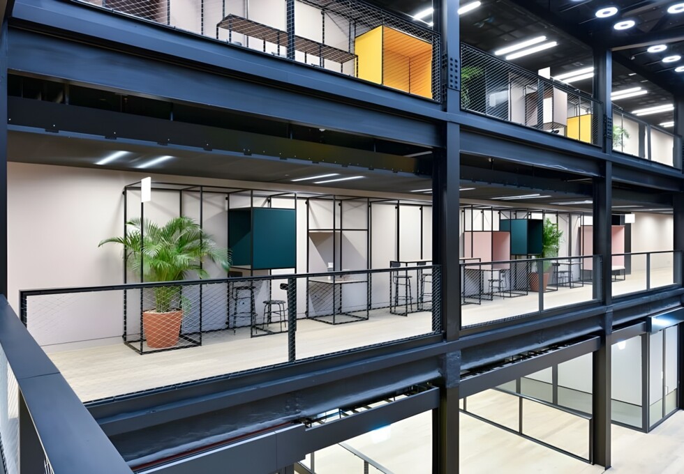 Atrium area at Finsbury Avenue, The British Land Company PLC, in Broadgate