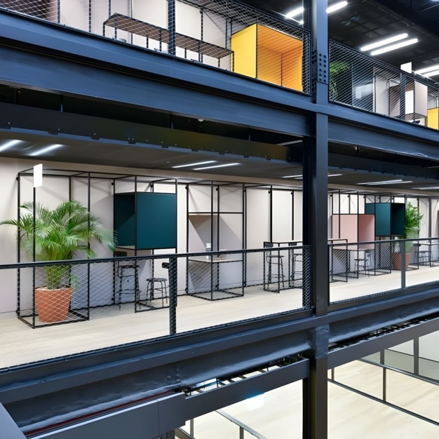 Atrium area at Finsbury Avenue, The British Land Company PLC, in Broadgate