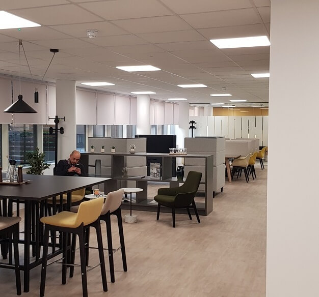 A breakout area in Elmfield Park, Regus, Bromley