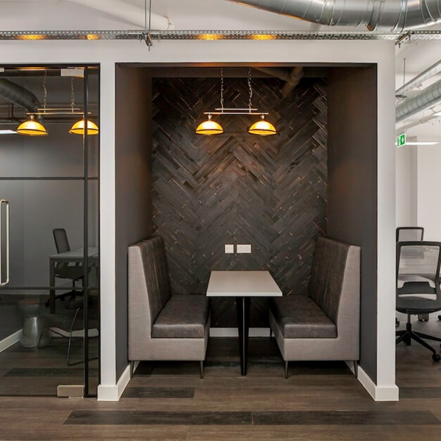 Breakout area at Rochester Mews, Metspace London Limited in Camden