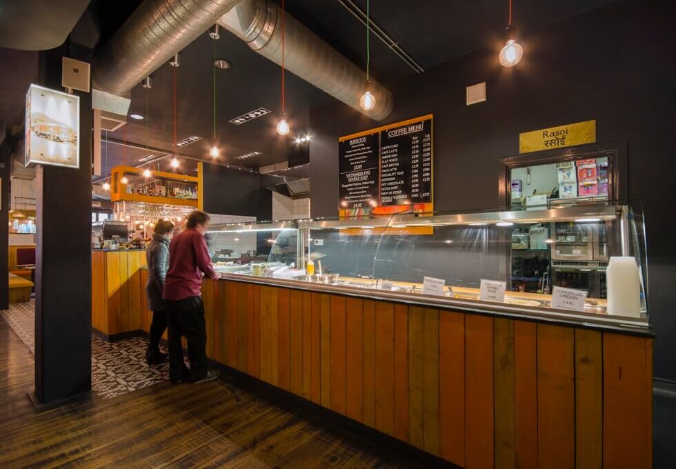 The café at Mandela Street, Workspace Group Plc in Camden