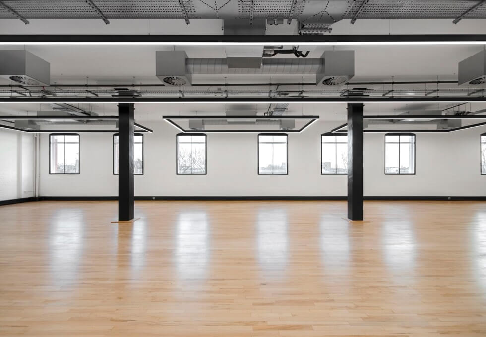 Unfurnished workspace at Mandela Street in Camden (Workspace Group Plc)