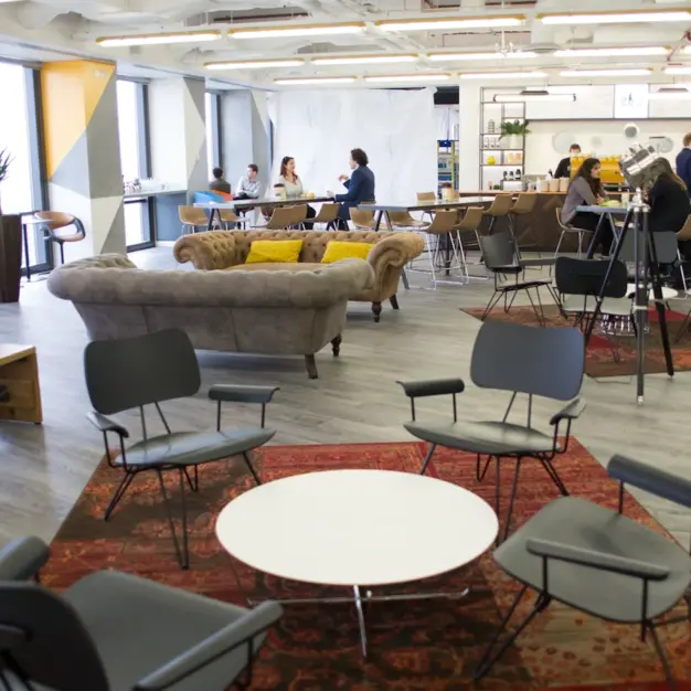 A breakout area in Canada Square, Level39 Ltd, Canary Wharf
