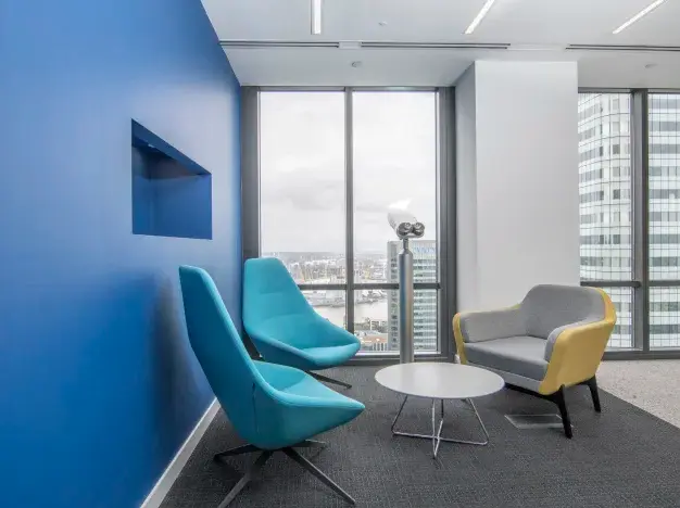 Breakout space for clients - Canada Square, Regus in Canary Wharf
