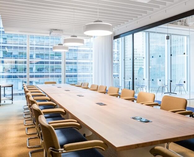 Meeting rooms in Churchill Place, WeWork, Canary Wharf