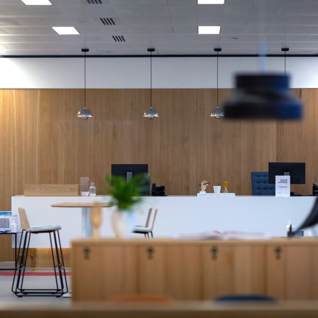 Reception - Cabot Square, Regus in Canary Wharf