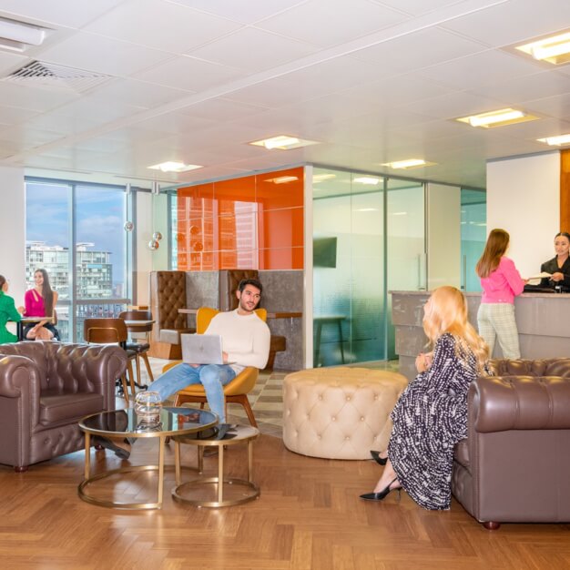 The breakout space in Bank Street, Serv Corp, Canary Wharf