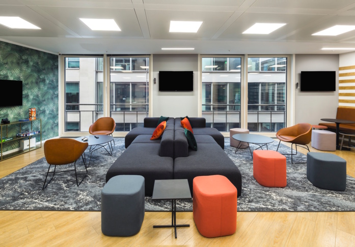 A breakout area in Cannon Street, Co Work Space LLP, Cannon Street