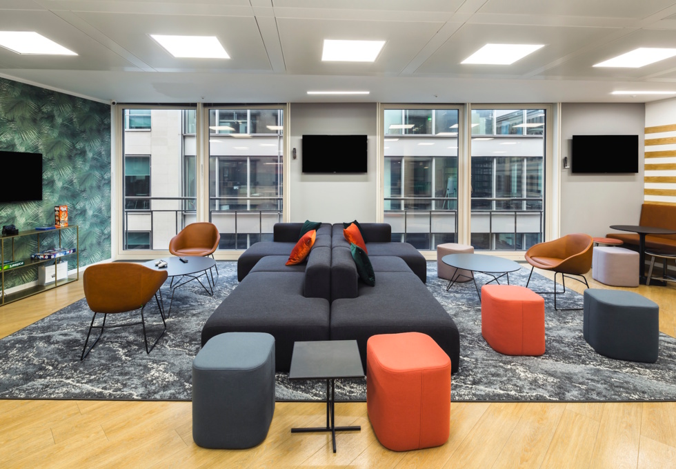 A breakout area in Cannon Street, Co Work Space LLP, Cannon Street