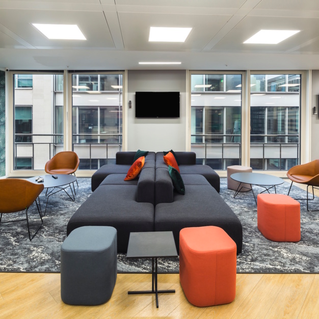 A breakout area in Cannon Street, Co Work Space LLP, Cannon Street