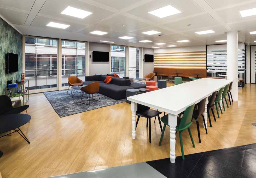 Breakout area at Cannon Street, Co Work Space LLP in Cannon Street