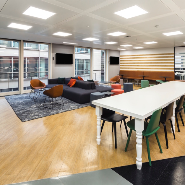 Breakout area at Cannon Street, Co Work Space LLP in Cannon Street