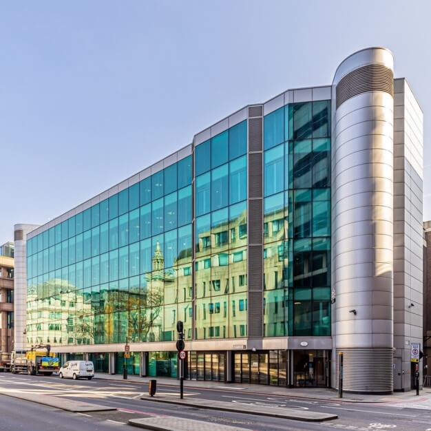 Building external for Upper Thames Street, Unity Flexible Office Space, Cannon Street