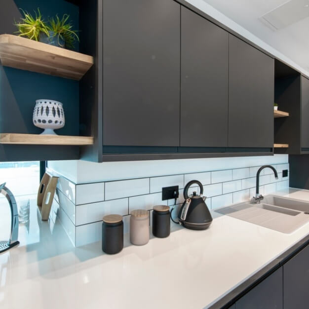 Kitchen at Upper Thames Street, Unity Flexible Office Space in Cannon Street