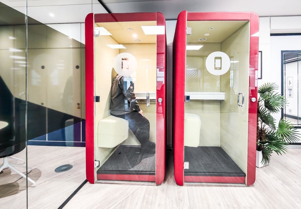 Phone booth at Cannon Street, Co Work Space LLP in Cannon Street