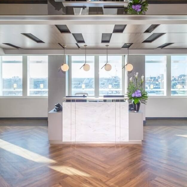 Reception area at Cavendish Square, Landmark Space in Cavendish Square