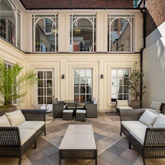 The outdoor area at Cavendish Square, Kensington Office Group (London)