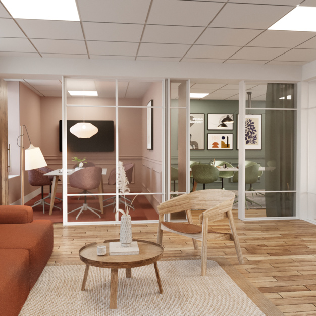 A breakout area in Cursitor Street, Agora Spaces Ltd, Chancery Lane