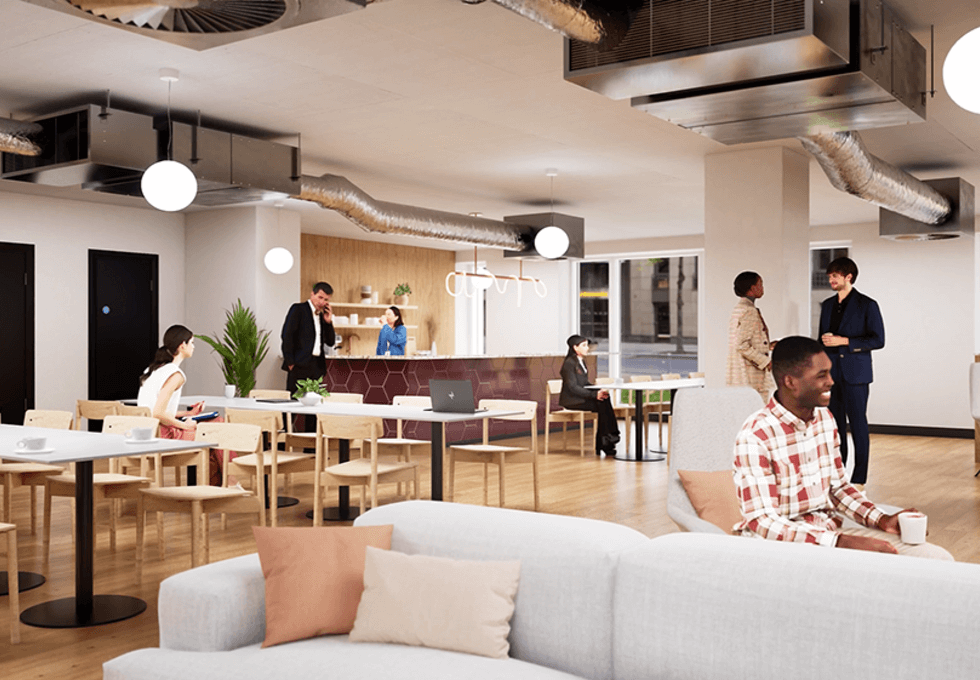A breakout area in Gray's Inn Road, InfinitSpace, Chancery Lane