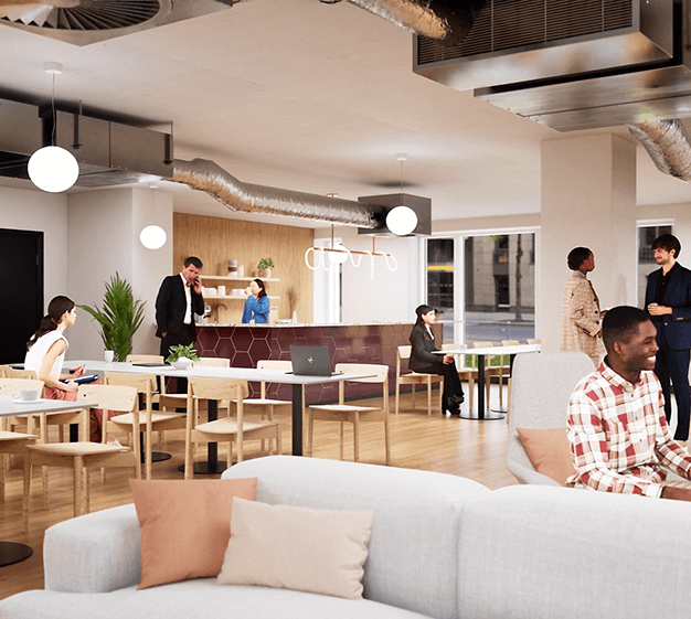 A breakout area in Gray's Inn Road, InfinitSpace, Chancery Lane