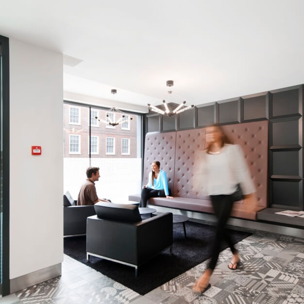 A breakout area in Gray's Inn Road, Workspace Group Plc, Chancery Lane