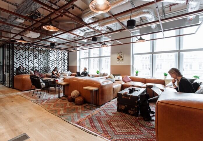 A breakout area in Holborn, WeWork, Chancery Lane